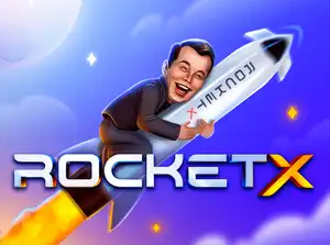 Логотип краш-игры RocketX